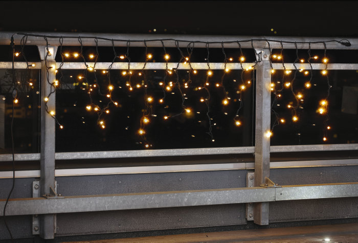PRO lyskjede 250 LED-istapper 4,9 meter